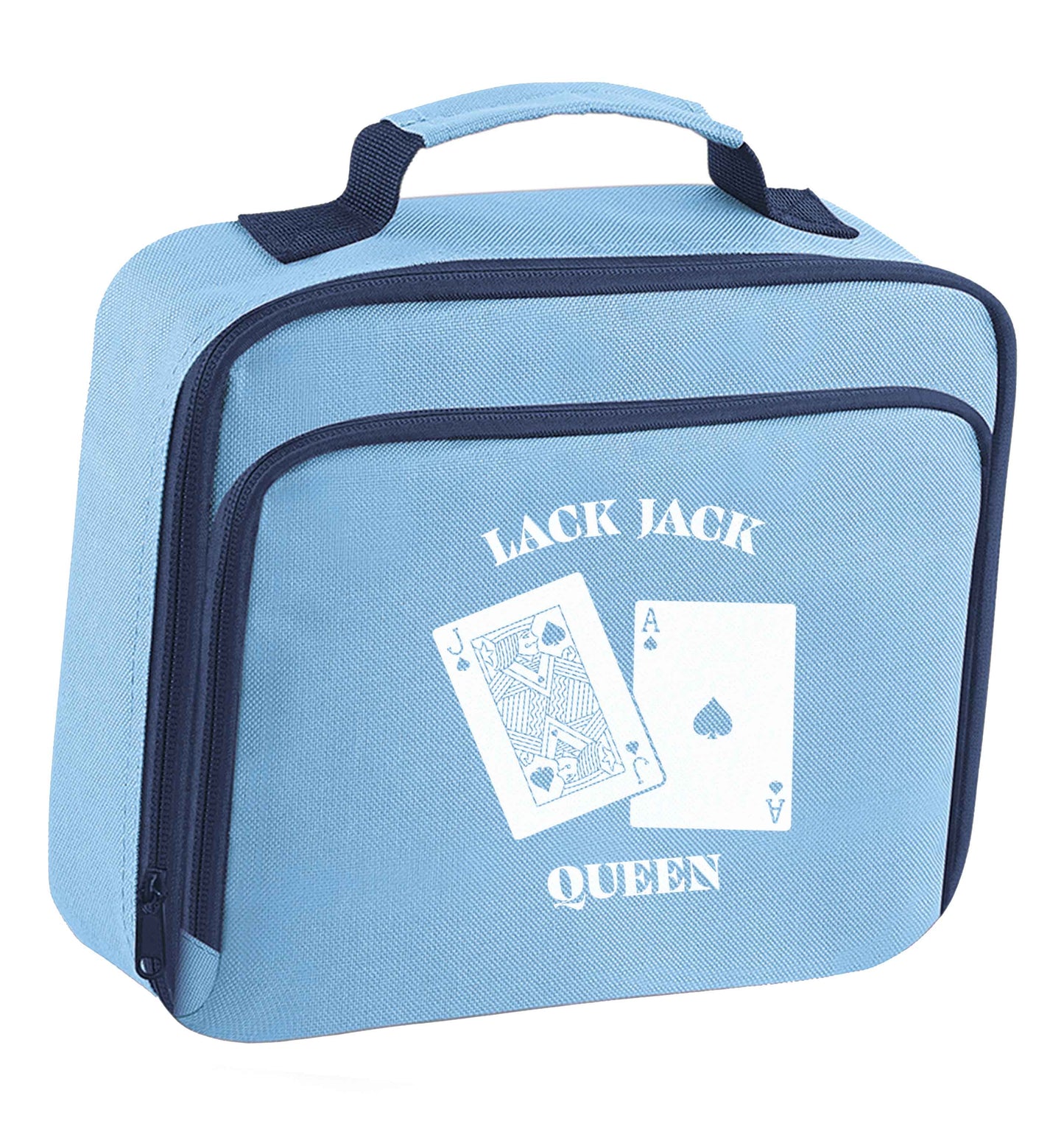 Blackjack queen insulated blue lunch bag cooler