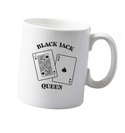 10 oz Blackjack queen ceramic mug both sides