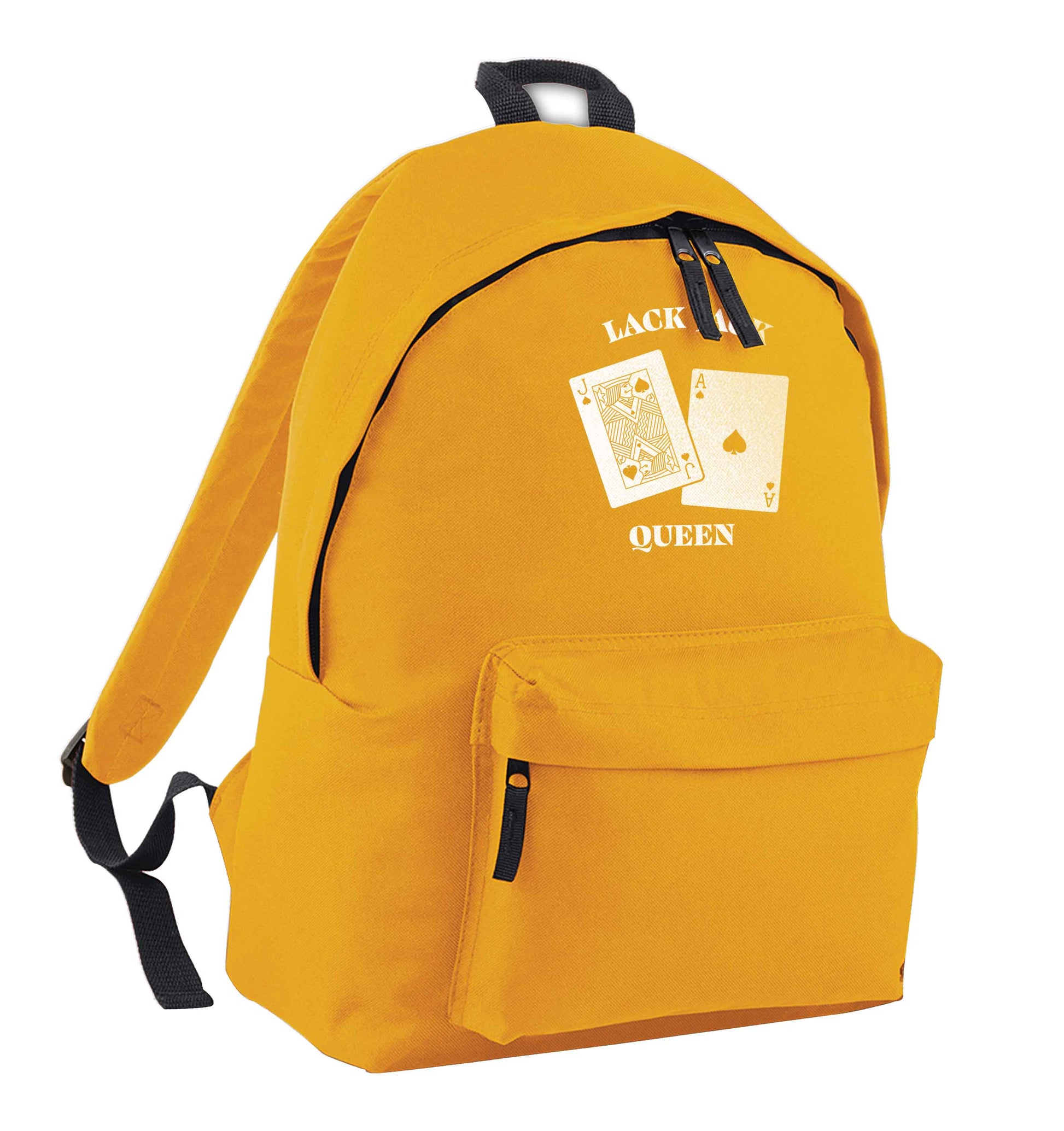 Blackjack queen mustard adults backpack