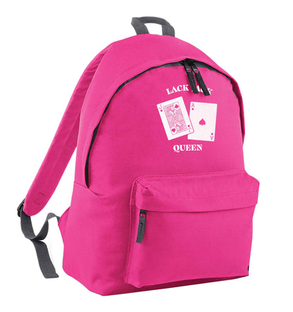 Blackjack queen pink adults backpack