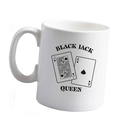 10 oz Blackjack queen ceramic mug right handed