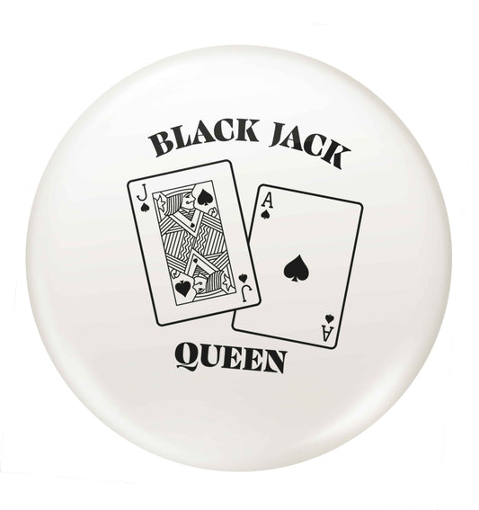 Blackjack queen small 25mm Pin badge