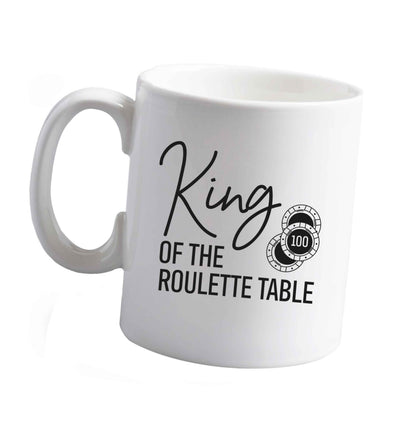 10 oz King of the roulette table ceramic mug right handed