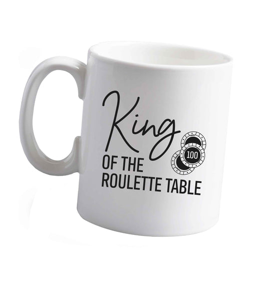 10 oz King of the roulette table ceramic mug right handed