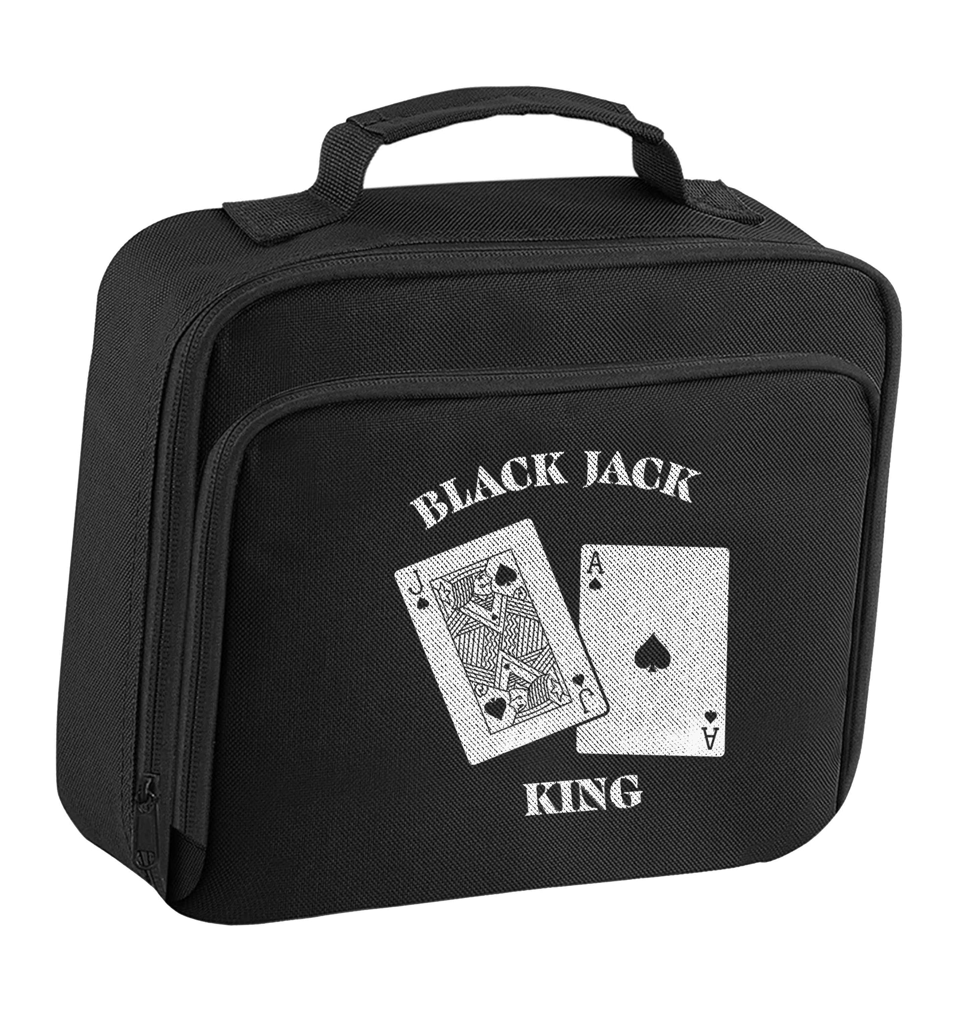 Blackjack king insulated black lunch bag cooler
