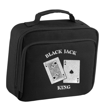 Blackjack king insulated black lunch bag cooler