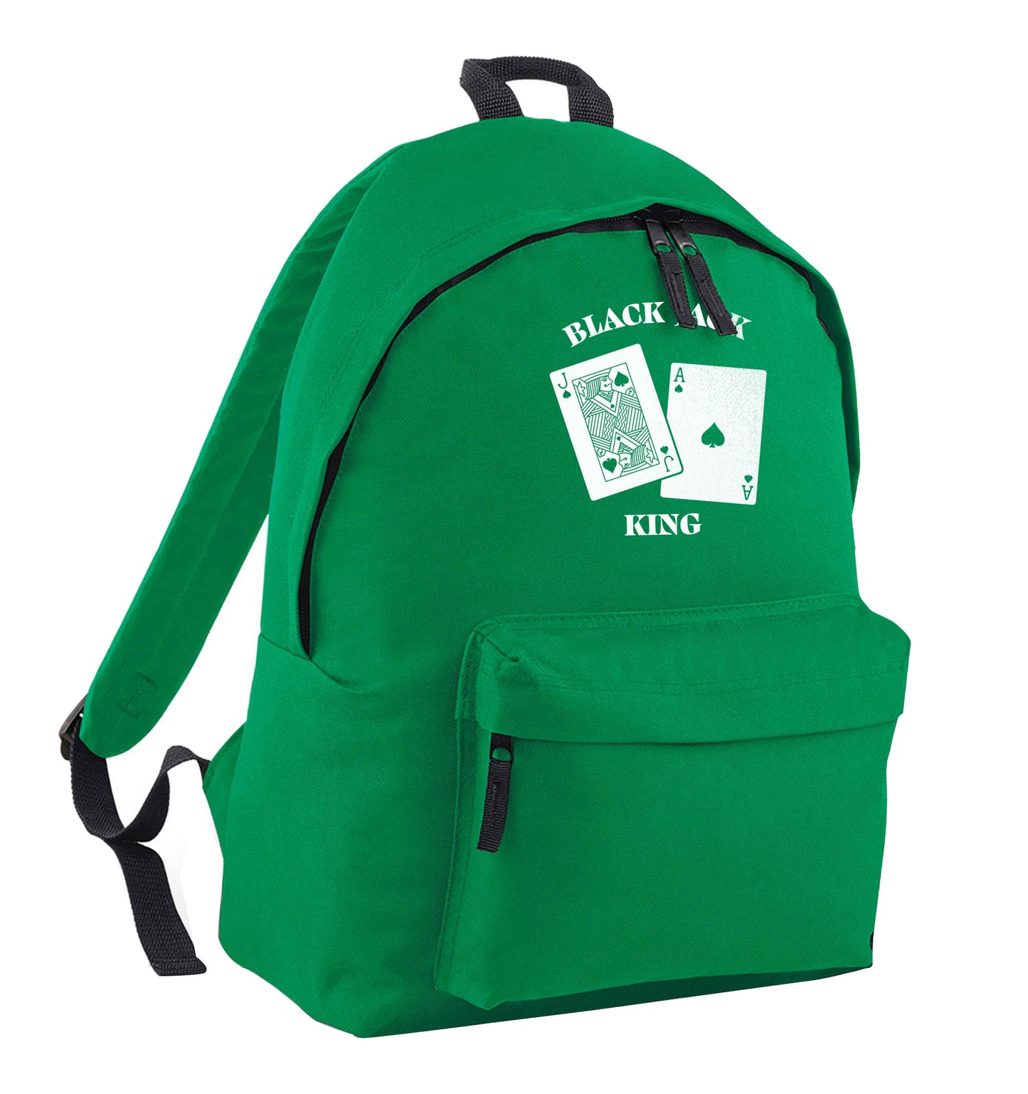 Blackjack king green adults backpack
