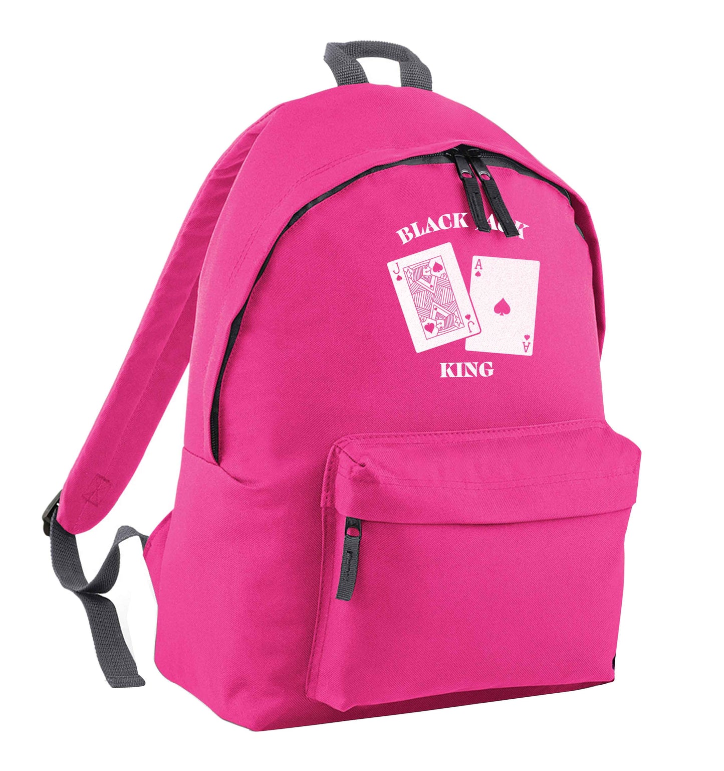 Blackjack king pink adults backpack