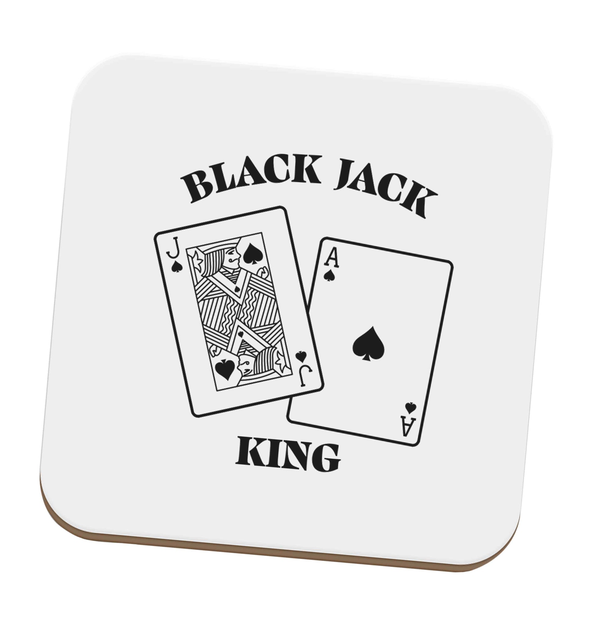Blackjack king set of four coasters