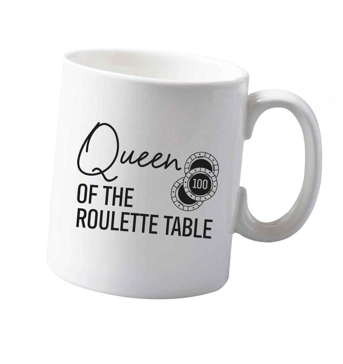 10 oz Queen of the roulette table ceramic mug both sides