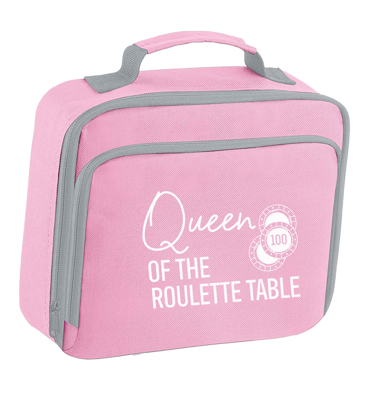 Queen of the roulette table insulated pink lunch bag cooler