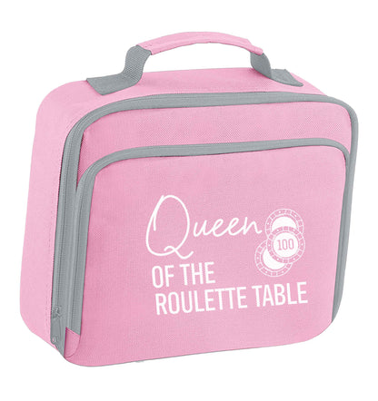 Queen of the roulette table insulated pink lunch bag cooler
