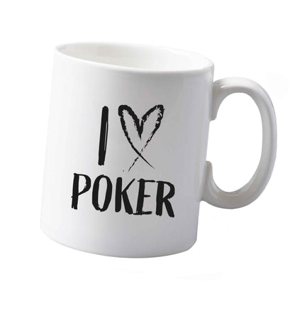 10 oz I love poker ceramic mug both sides