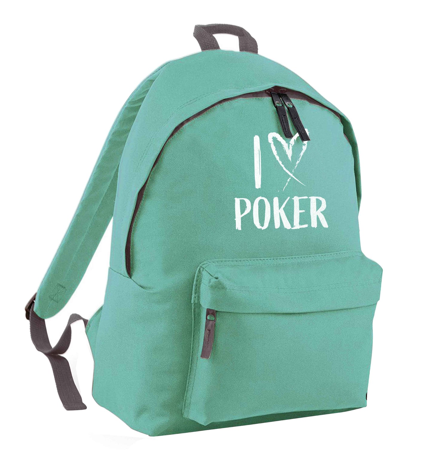 I love poker mint adults backpack