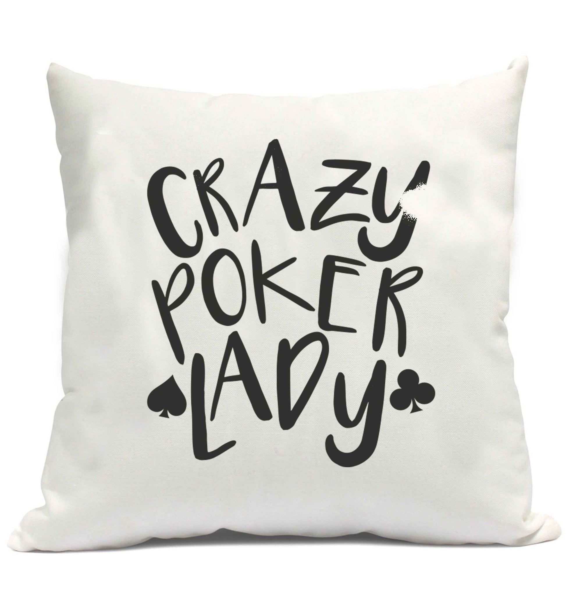 Crazy poker lady cushion cover and filling
