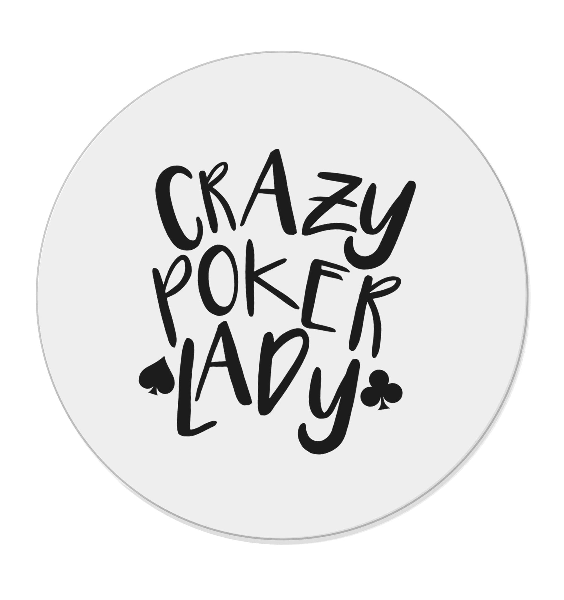 Crazy poker lady | Magnet