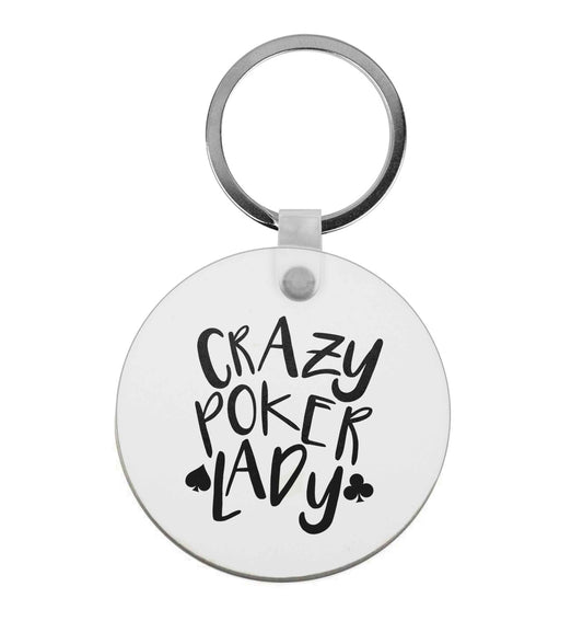 Crazy poker lady | Keyring
