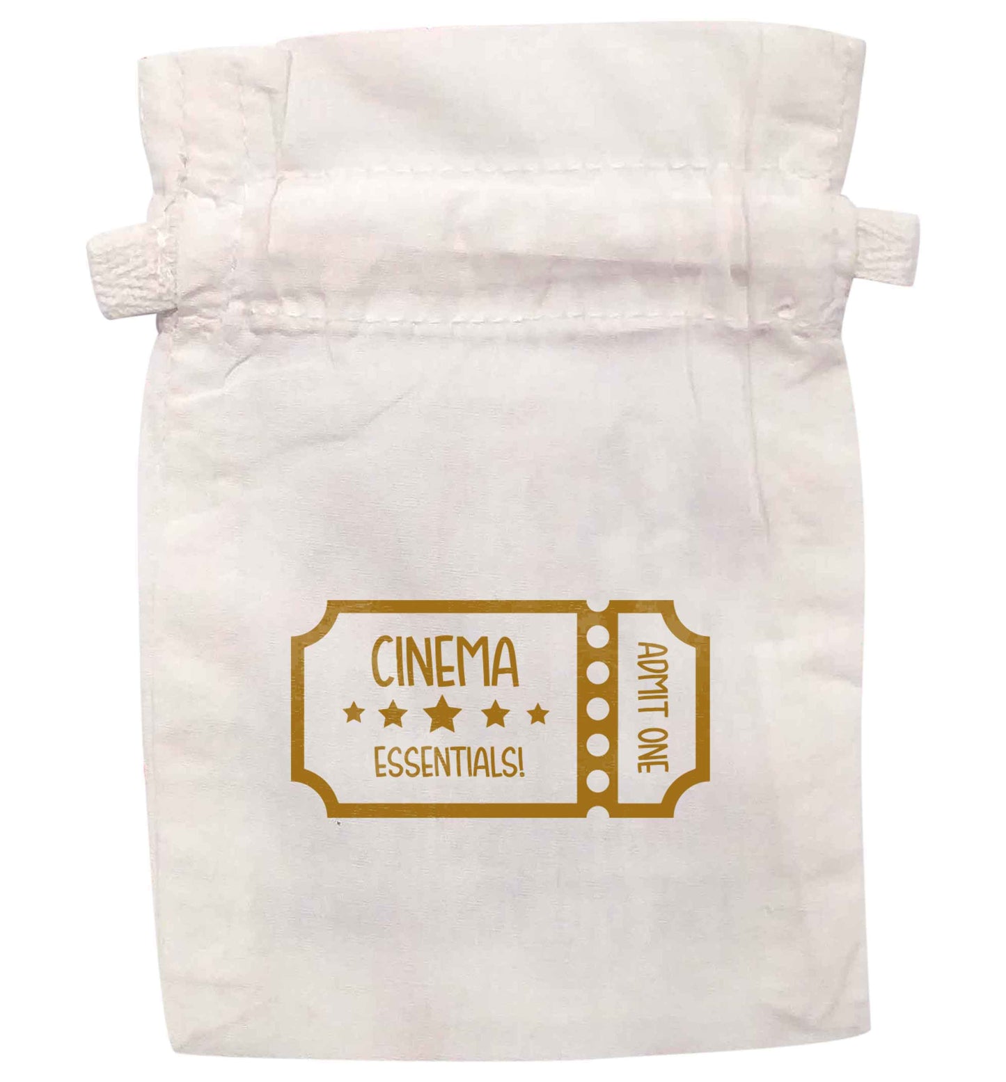 Cinema essentials | XS - L | Pouch / Drawstring bag / Sack | Organic Cotton | Bulk discounts available!