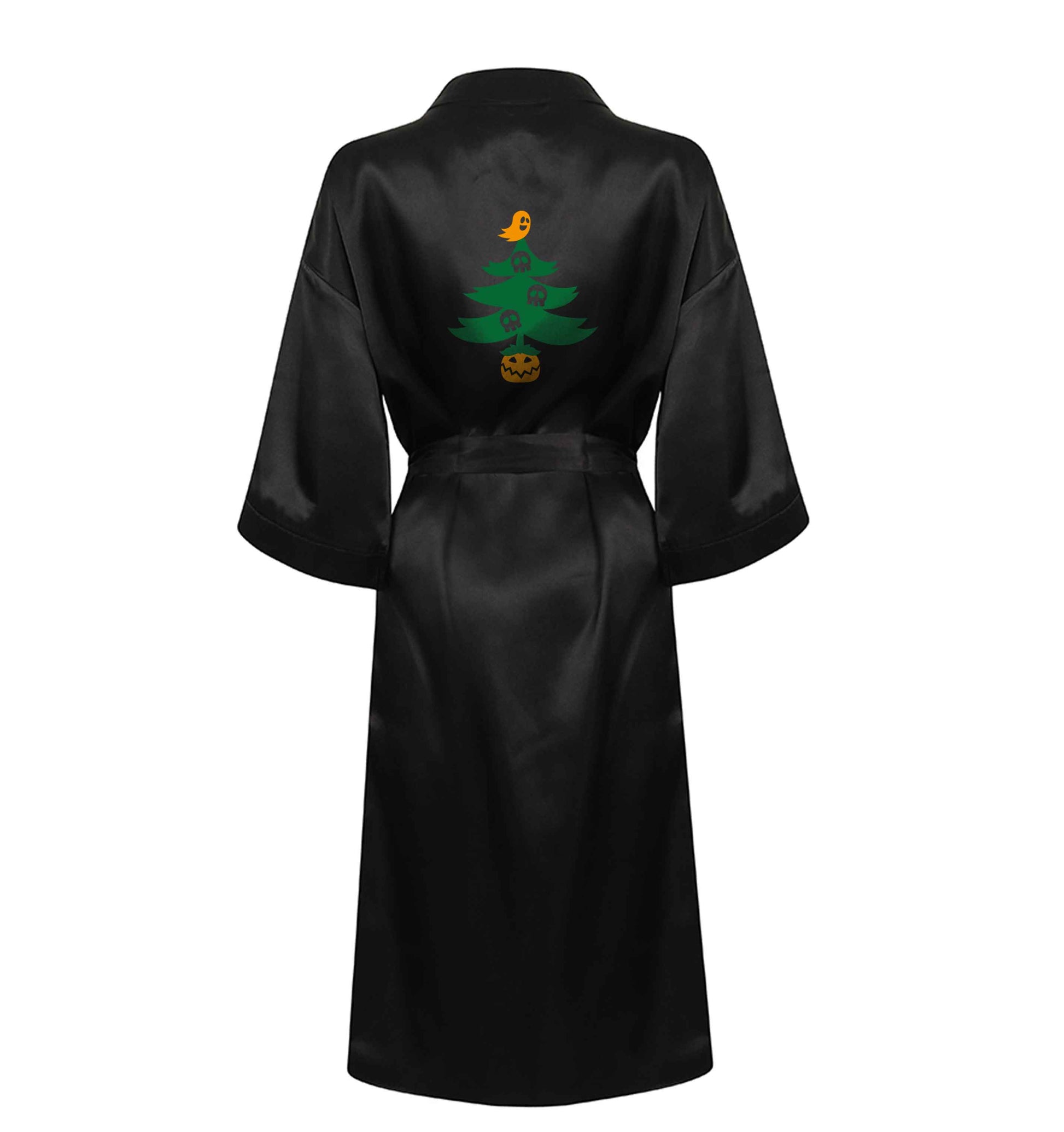 Halloween Christmas tree XL/XXL black ladies dressing gown size 16/18