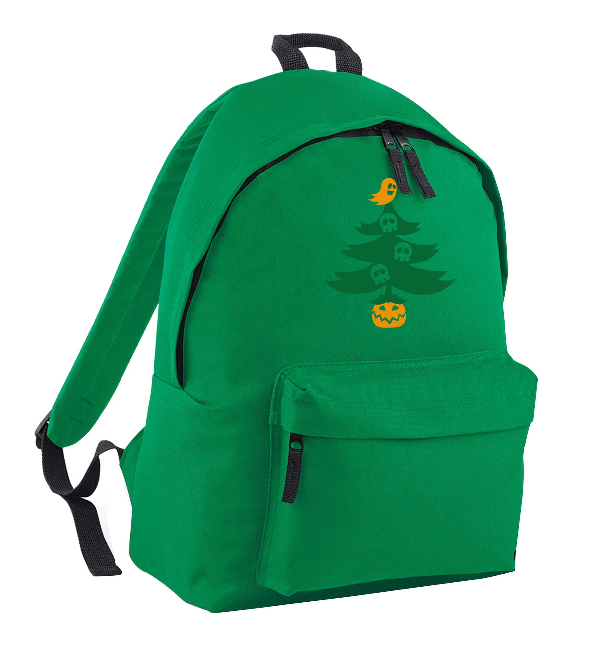 Halloween Christmas tree green adults backpack