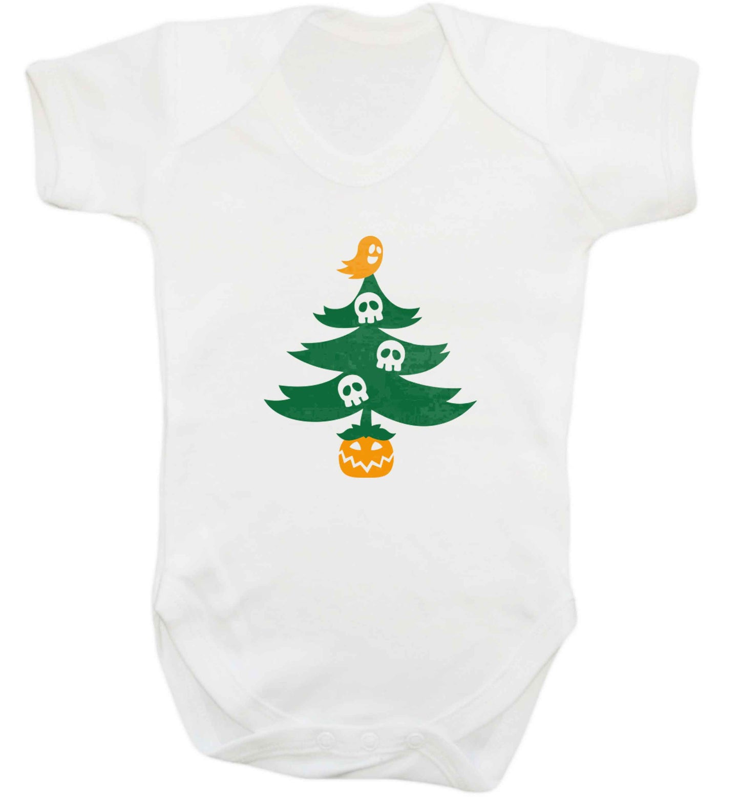Halloween Christmas tree baby vest white 18-24 months