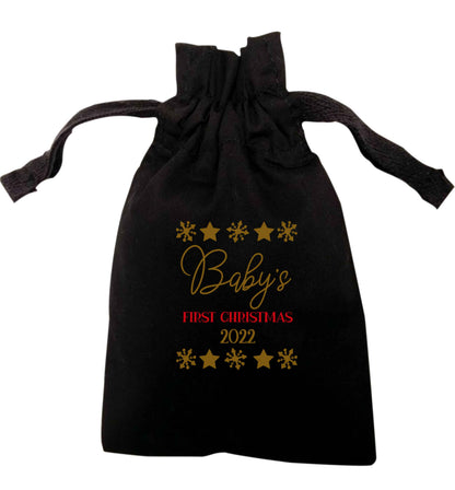 Baby's first Christmas | XS - L | Pouch / Drawstring bag / Sack | Organic Cotton | Bulk discounts available!