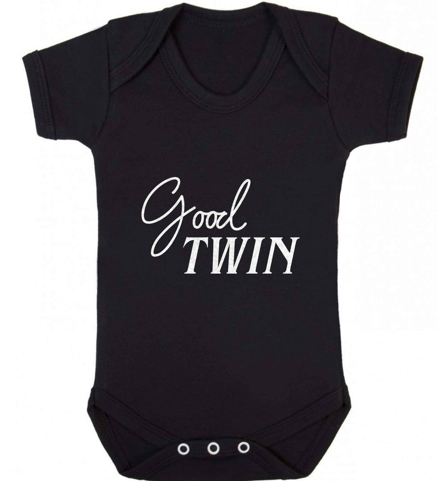 Good twin baby vest black 18-24 months