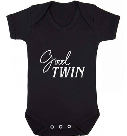 Good twin baby vest black 18-24 months