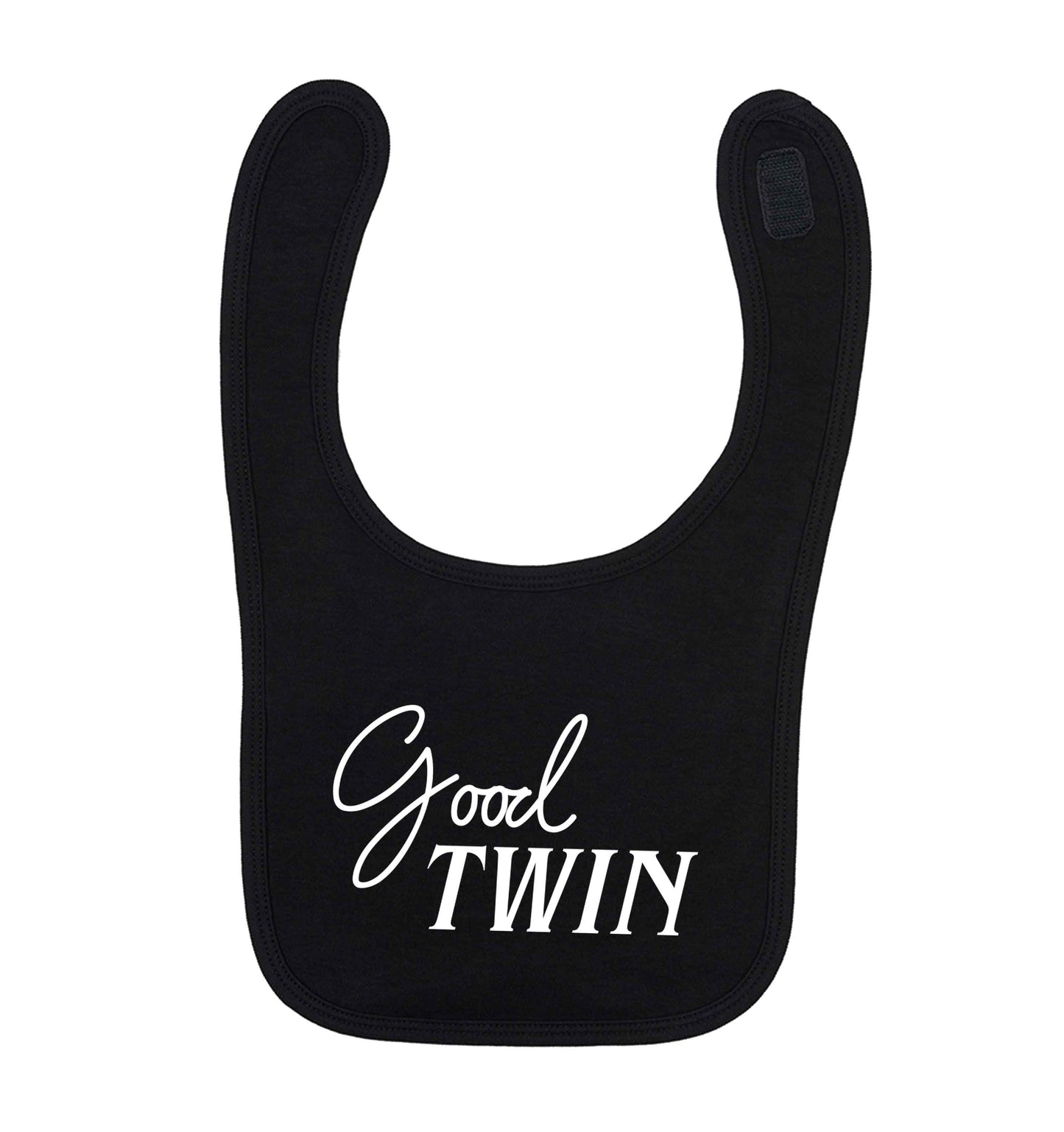 Good twin black baby bib