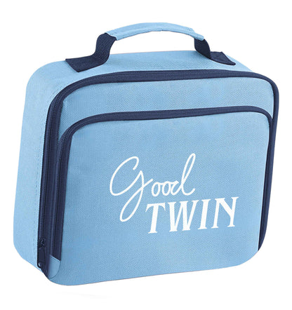 Good twin insulated blue lunch bag cooler