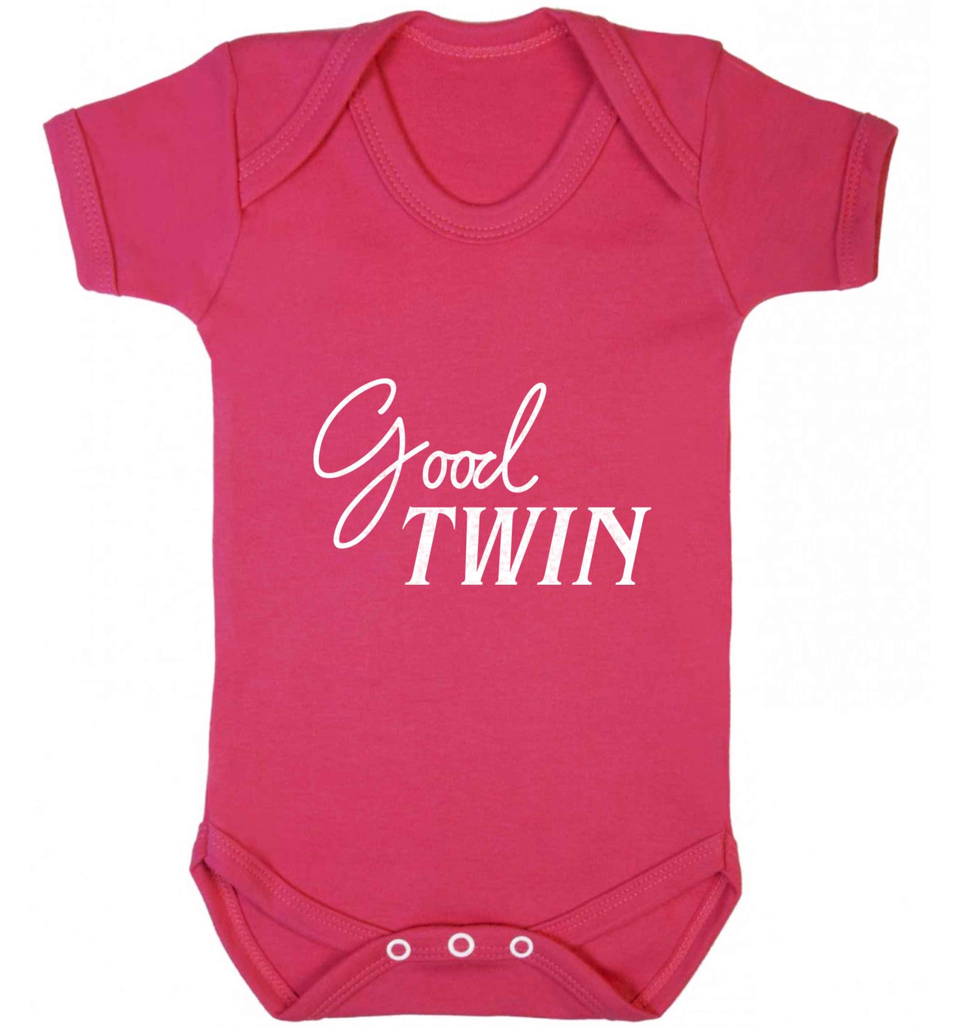 Good twin baby vest dark pink 18-24 months