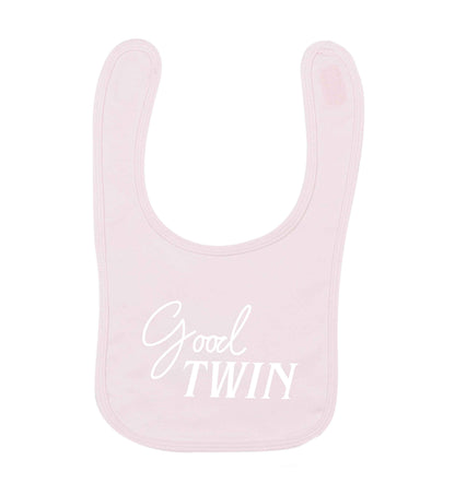 Good twin pale pink baby bib
