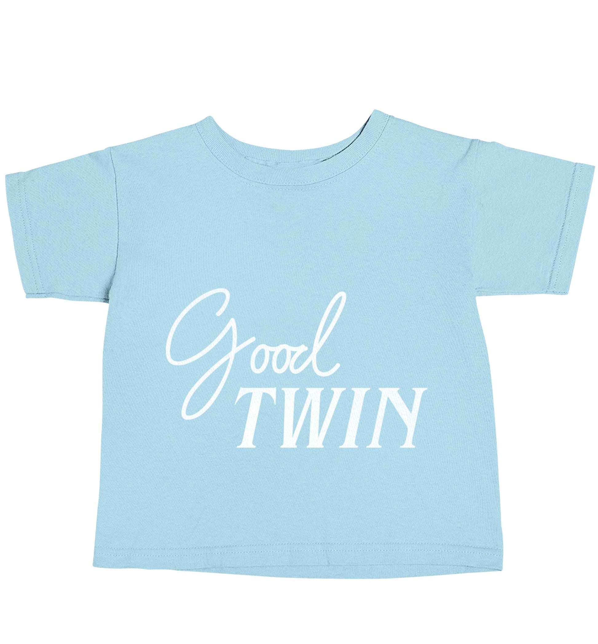 Good twin light blue baby toddler Tshirt 2 Years