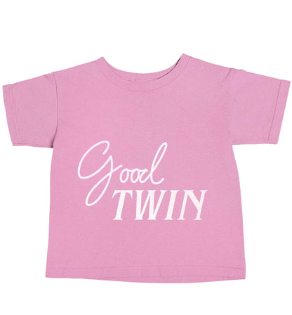 Good twin light pink baby toddler Tshirt 2 Years
