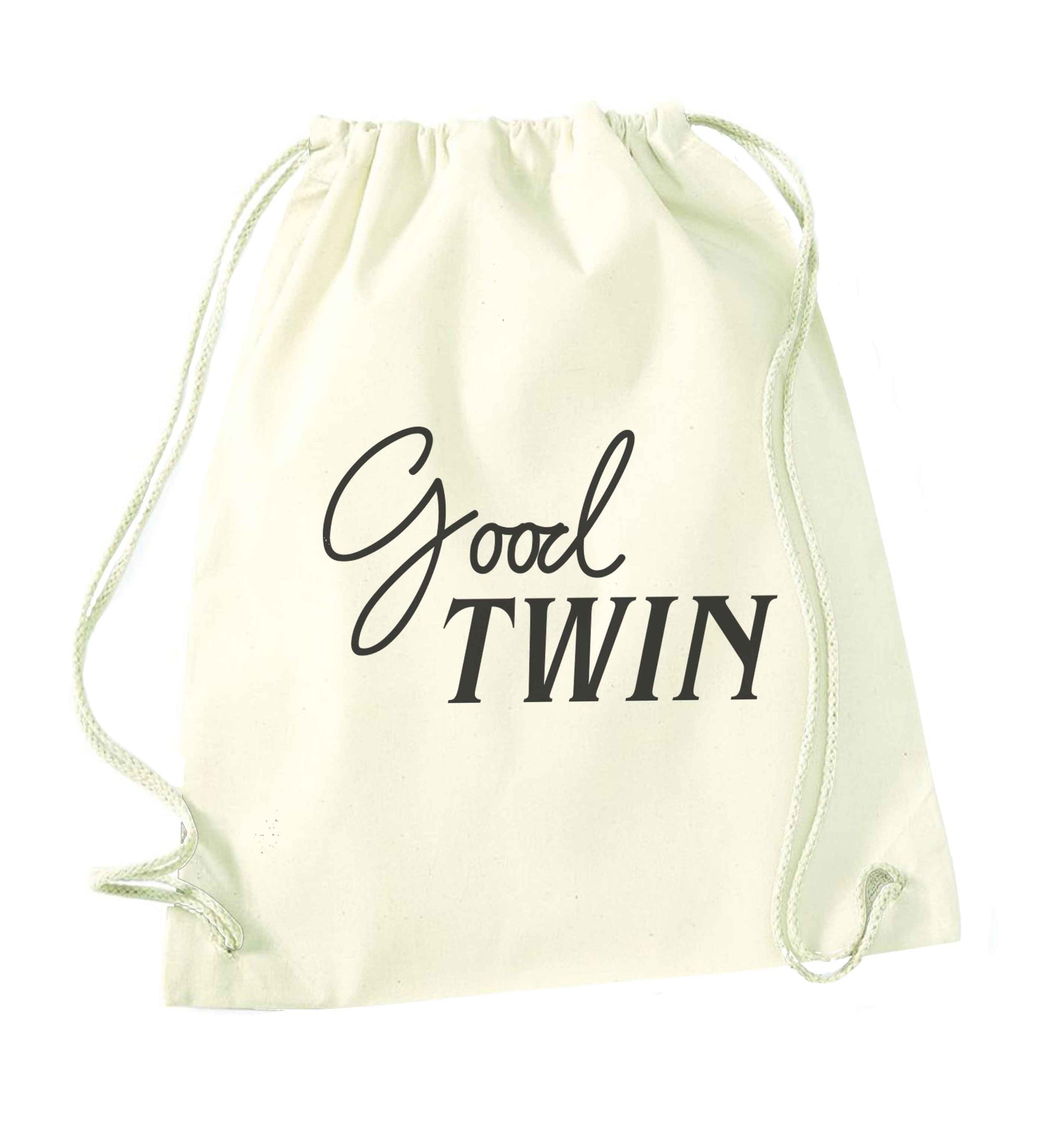Good twin natural drawstring bag