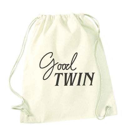 Good twin natural drawstring bag