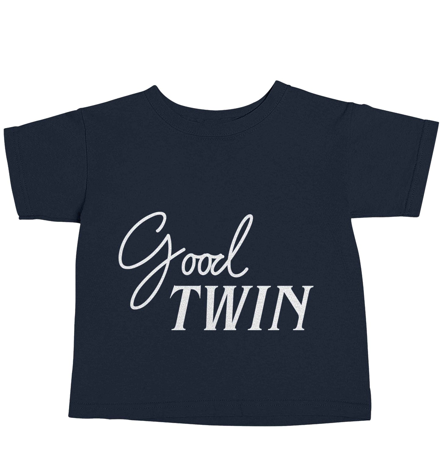 Good twin navy baby toddler Tshirt 2 Years