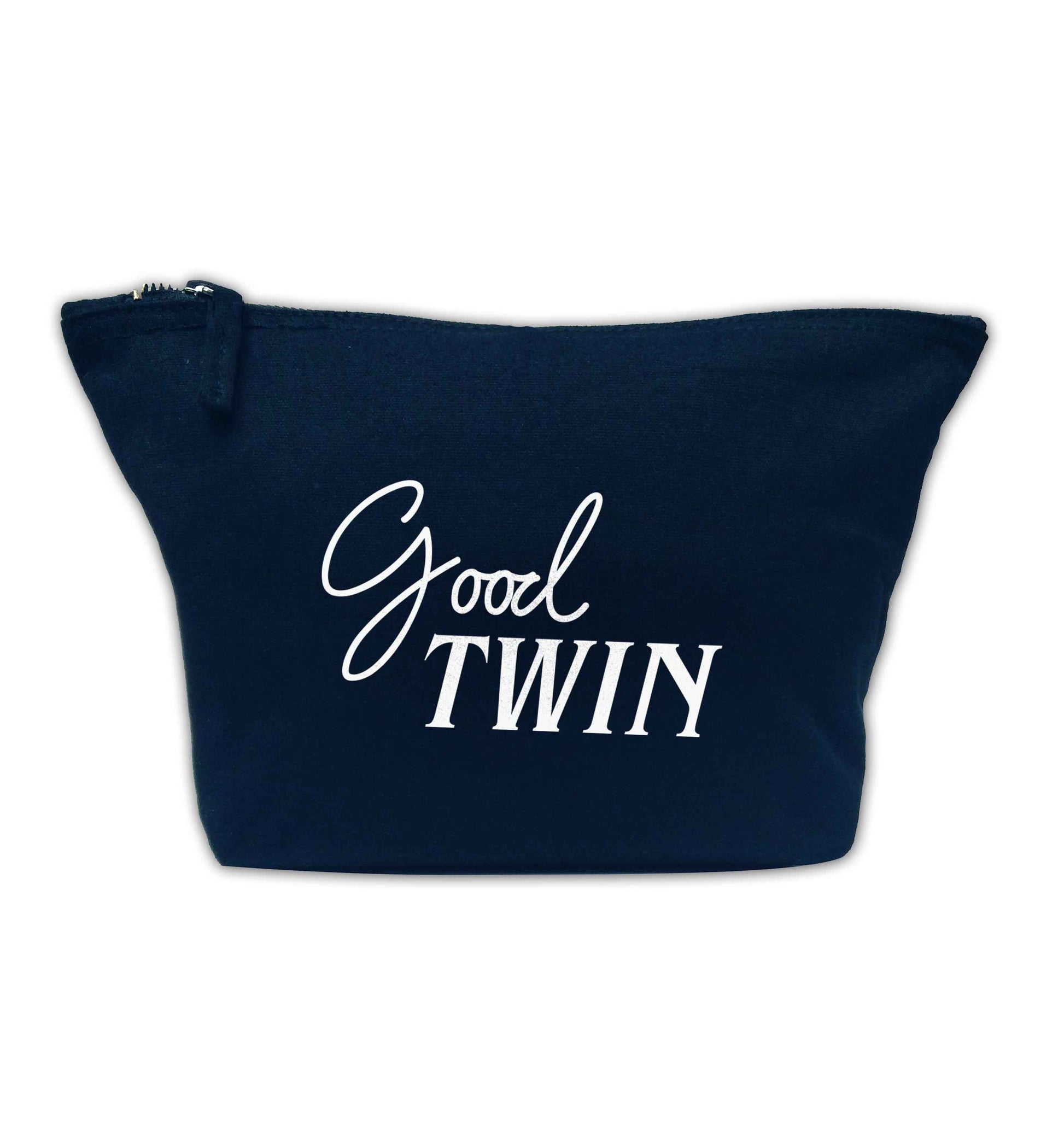 Good twin navy makeup bag