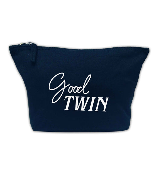 Good twin navy makeup bag