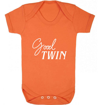 Good twin baby vest orange 18-24 months