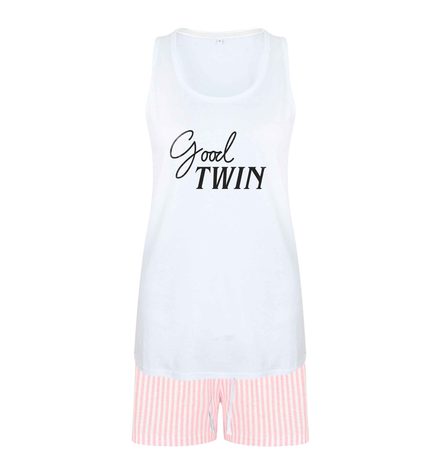 Good twin size XL women's pyjama shorts set in pink 