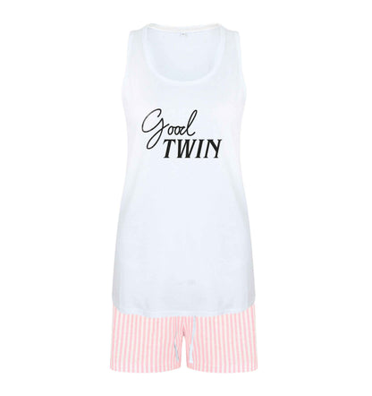 Good twin size XL women's pyjama shorts set in pink 