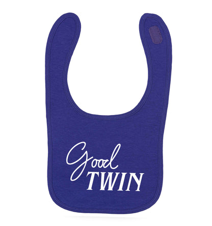 Good twin purple baby bib