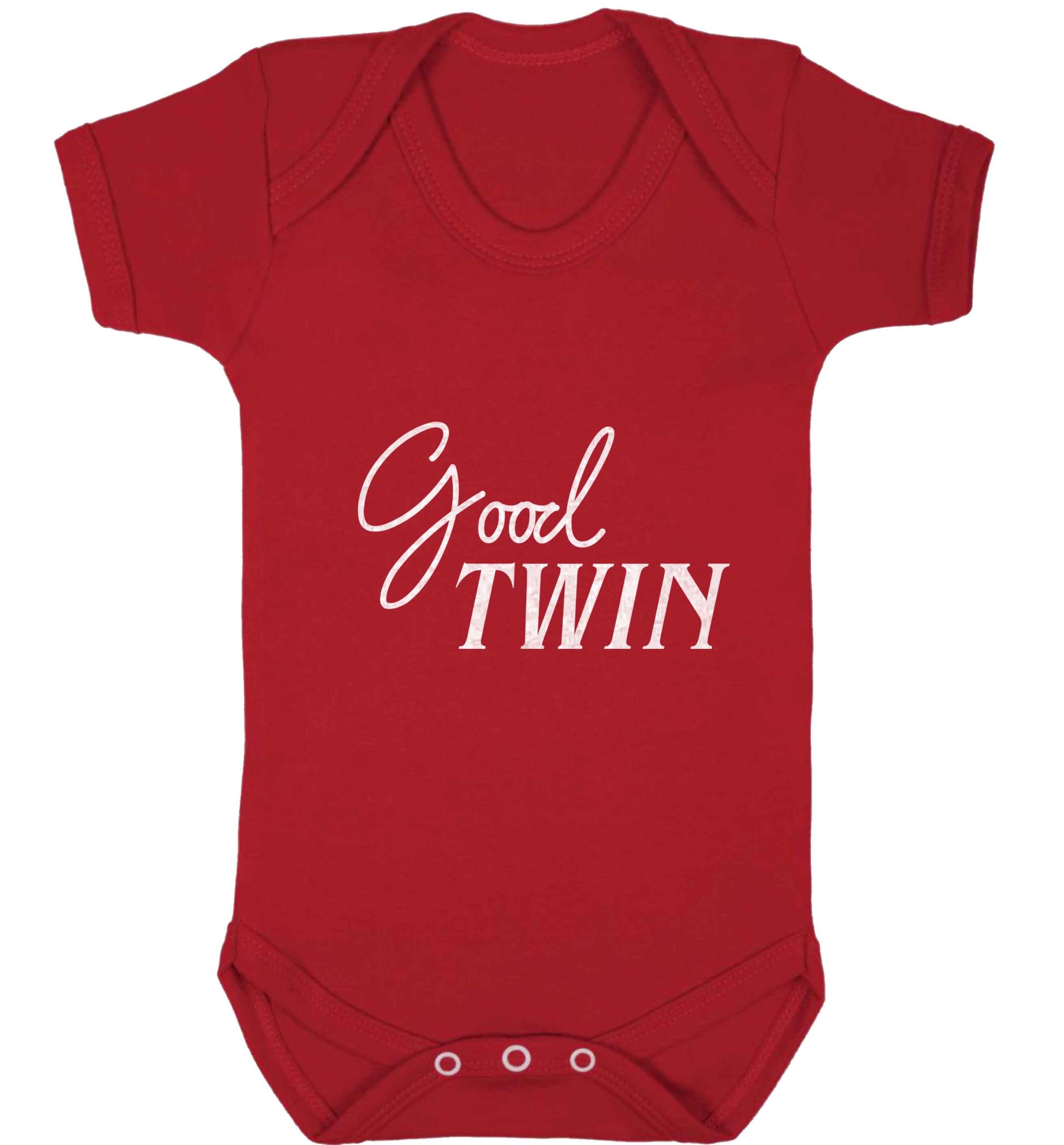 Good twin baby vest red 18-24 months