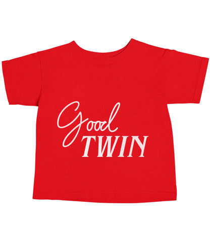 Good twin red baby toddler Tshirt 2 Years