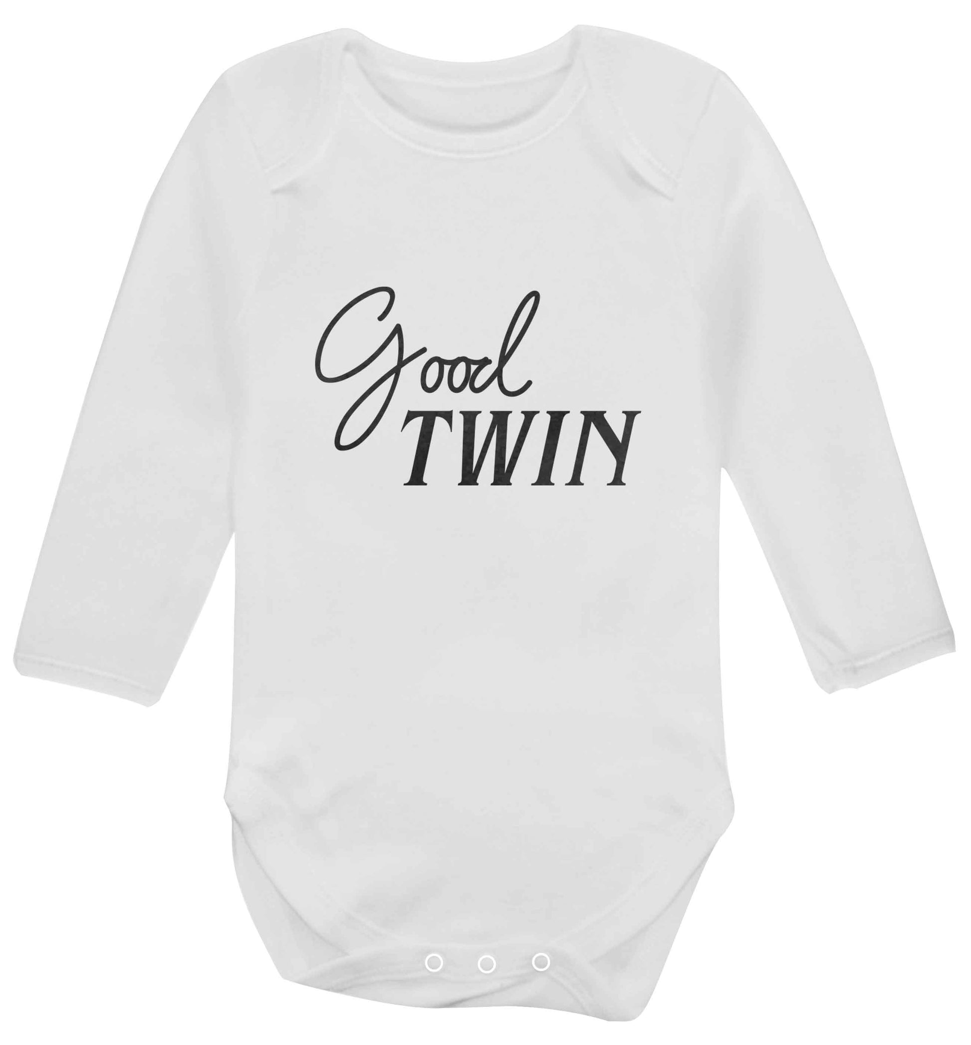 Good twin baby vest long sleeved white 6-12 months