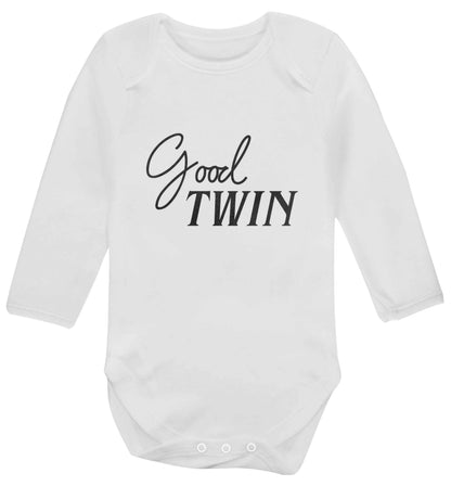 Good twin baby vest long sleeved white 6-12 months