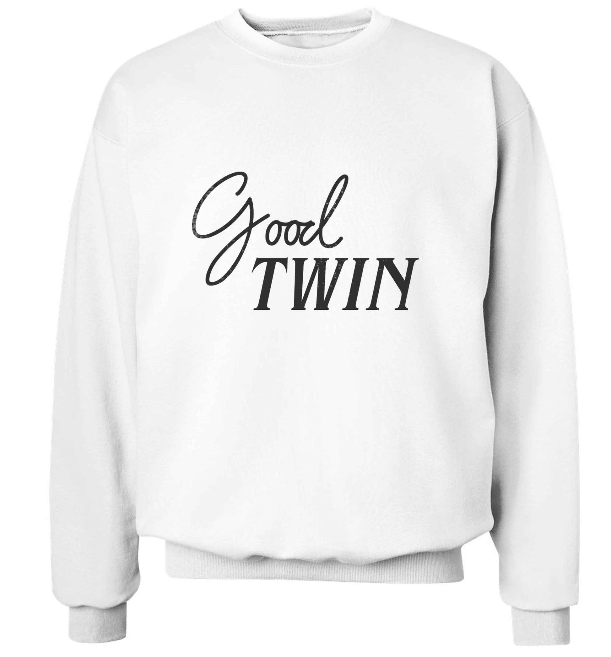 Good twin adult's unisex white sweater 2XL
