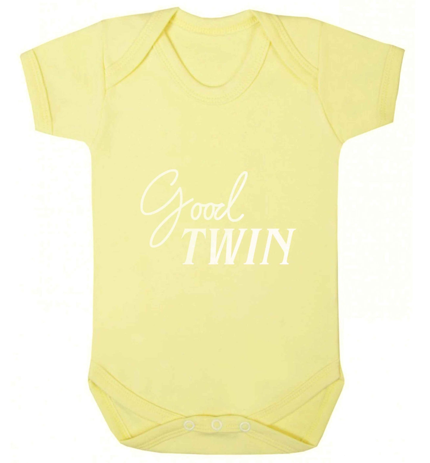Good twin baby vest pale yellow 18-24 months