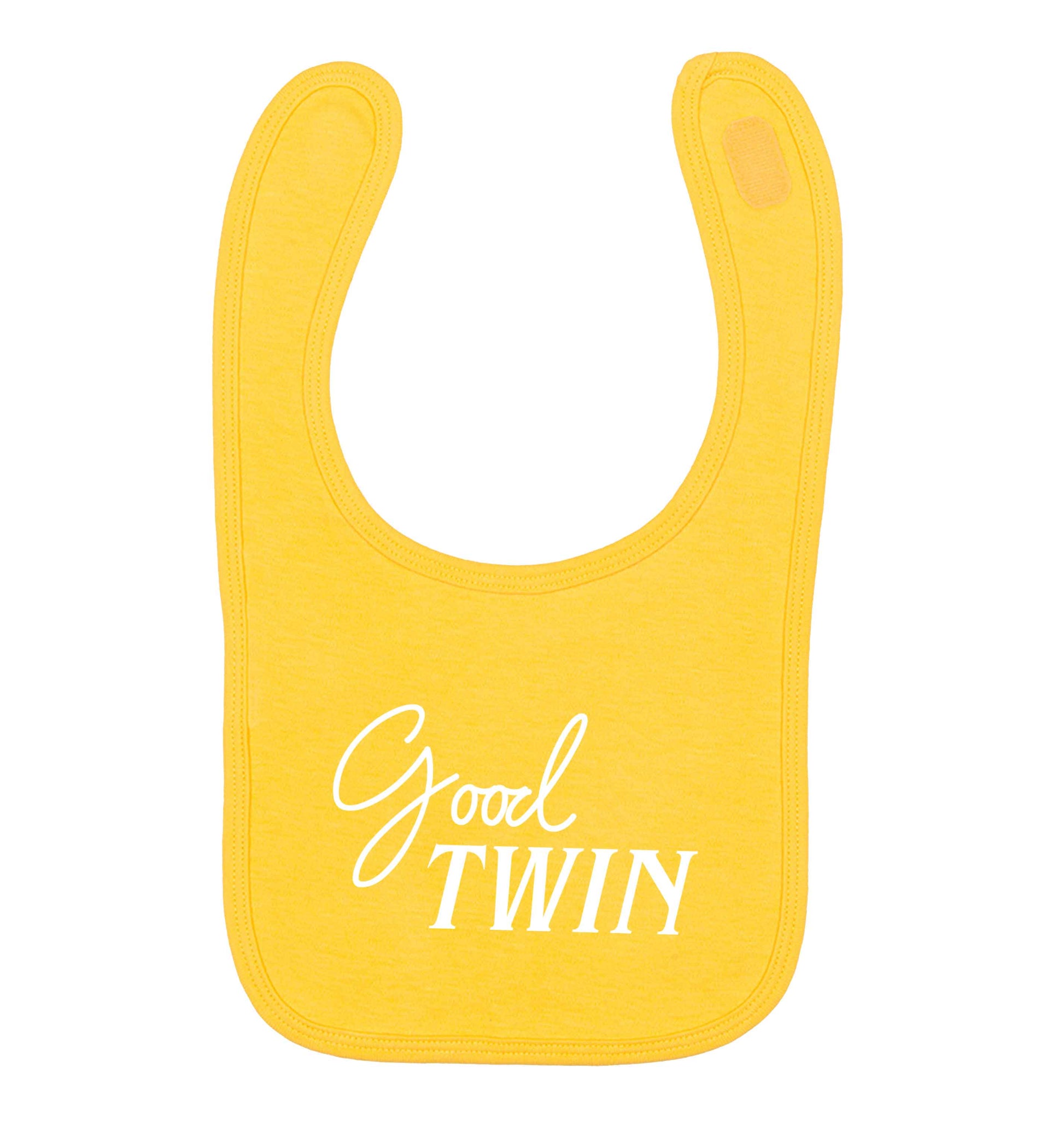 Good twin yellow baby bib